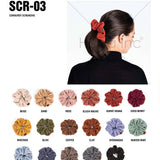 C.C Corduroy Solid Color Soft Scrunchies