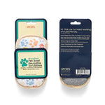 Paw print dual-sided microfiber pet bowl scrubbies, view 2