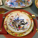 Woodland Critters Fall Dessert Plate, 9" (Assorted)