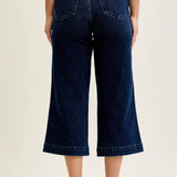 Black Ankle Wide Trouser