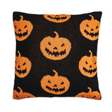 Pumpkin Halloween Knit Pillow