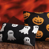Ghost Halloween Knit Pillow