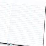 Blue floral 5x7 lined book journal - view 4