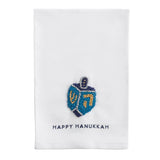DREIDAL BEADED HANUKKAH TOWEL