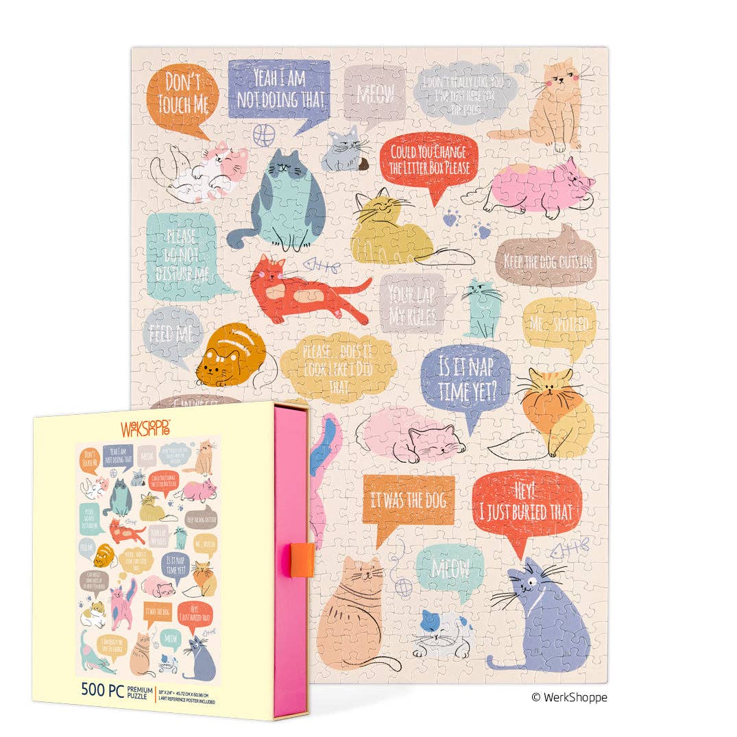 If Cats Could Talk 500 piece jigsaw puzzle