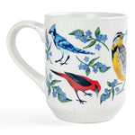 Feathered Friends birds speckled ceramic mug, view 3 of 6