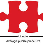 Average puzzle piece size about 1 inch by 1.5 inches