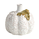 Large Pressed Lace Pumpkin Bud Vase