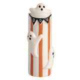 Ghost Orange Stripe Stem Vase