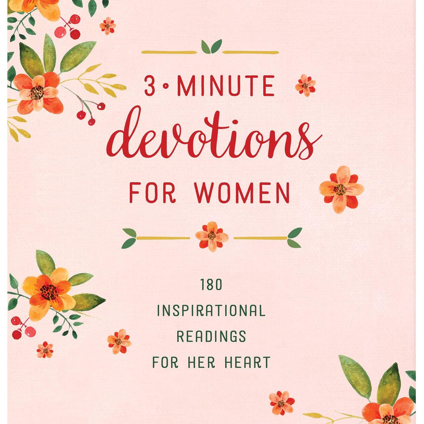 3-Minute Devotions for Women, large print edition, Barbour Publishing book cover