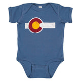 Blue Colorado Flag Baby Onesie