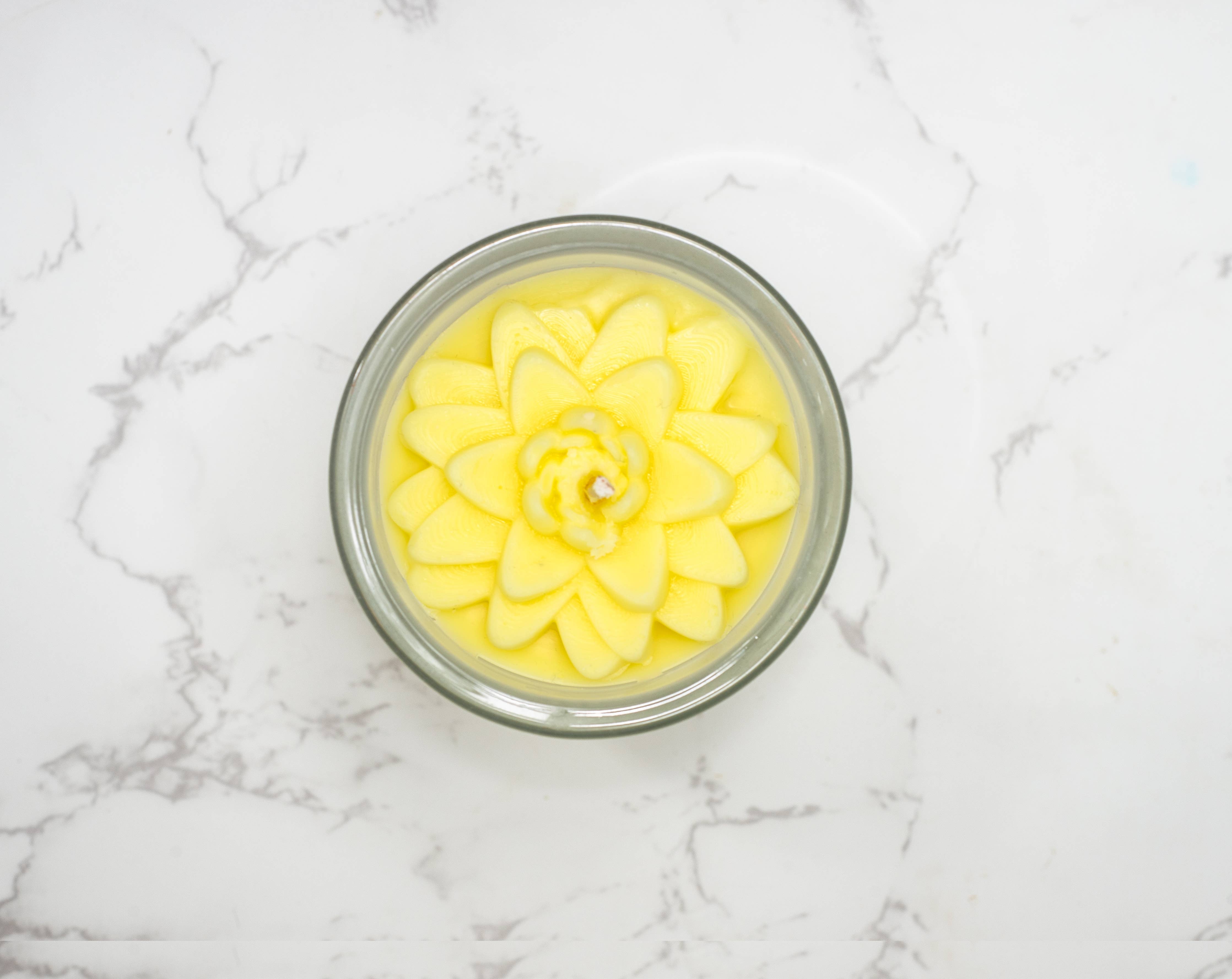 Water Lily Flower Candle