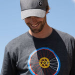 Colorado Flag Mountain Bike Wheel Unisex T-Shirt - view 5