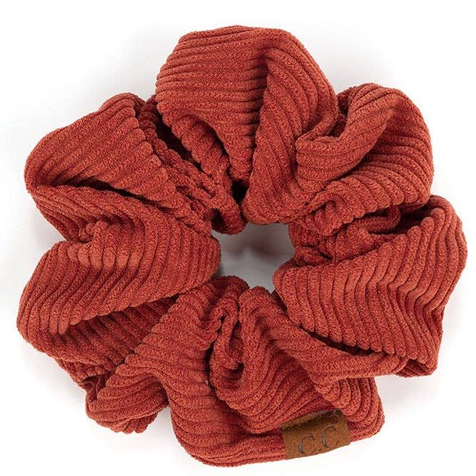 C.C Corduroy Solid Color Soft Scrunchies