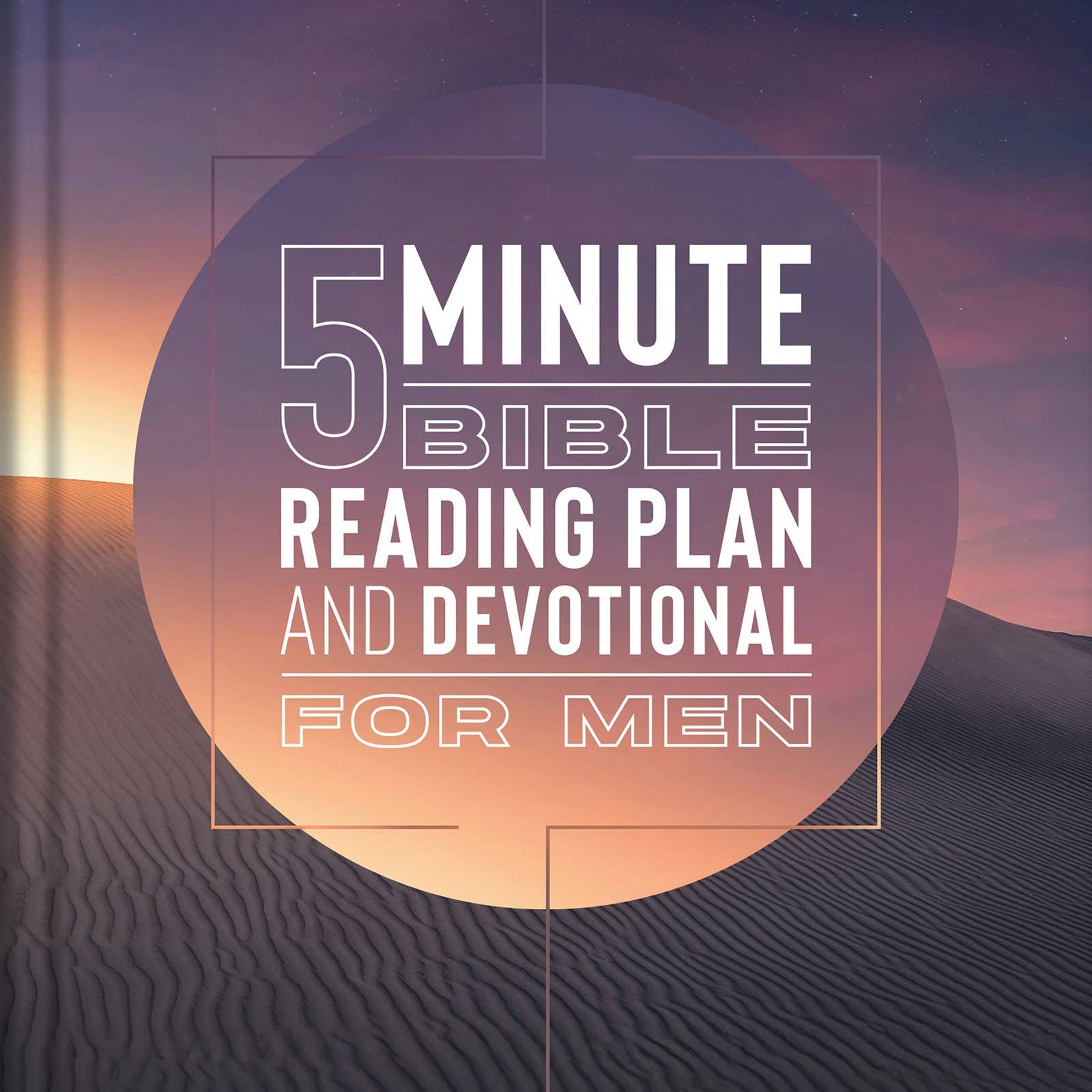 The 5-Minute Bible Reading Plan and Devotional for Men, Barbour Publishing book cover