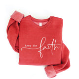 Keep the Faith Graphic Fleece Pullover Sweatshirt