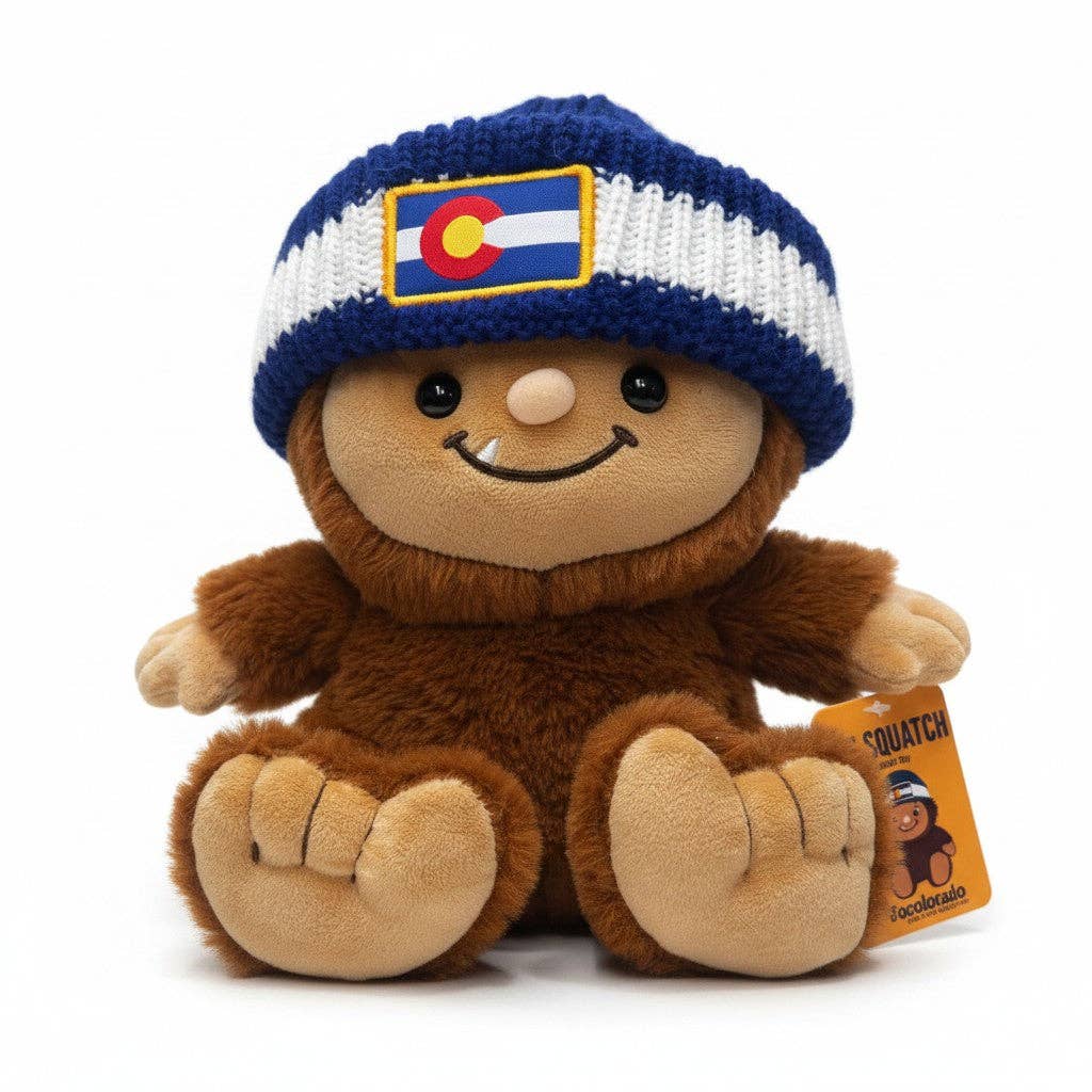 Lil' Squatch Colorado Flag Beanie Plush