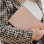 Blush Church Notes notebook with verse art print pages