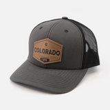 Colorado Established Hat | Leather Patch Trucker Hat