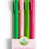 Defying Gravity musical theater gel pen set of 4 - front