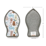 Cats Meow print dual-sided microfiber pet bowl scrubbies, view 3