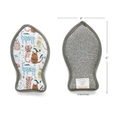 Cats Meow print dual-sided microfiber pet bowl scrubbies, view 3