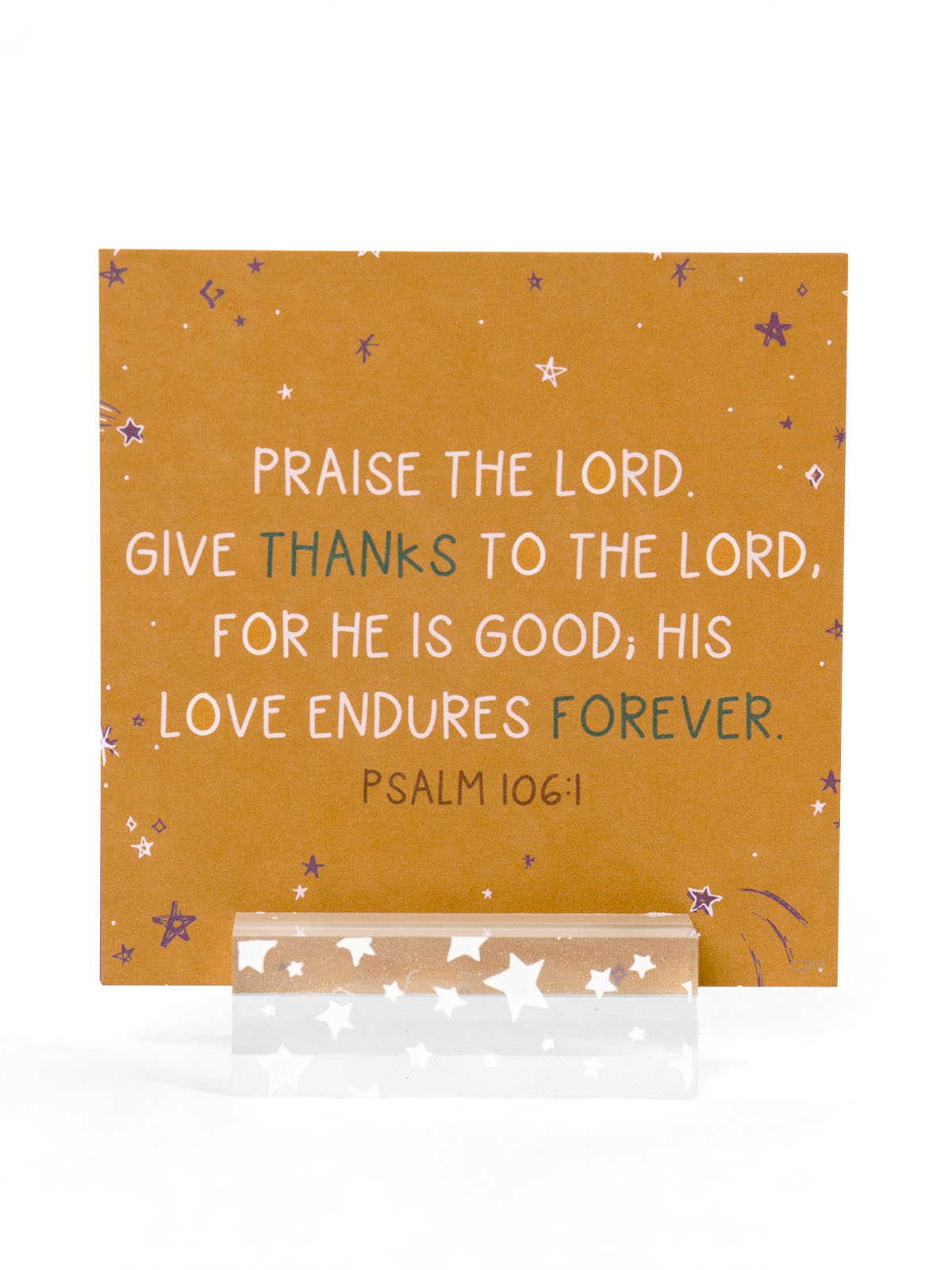 Verses for Gratitude Bible verse card set with display stand - view 3