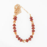Irregular bead necklace - bead detail