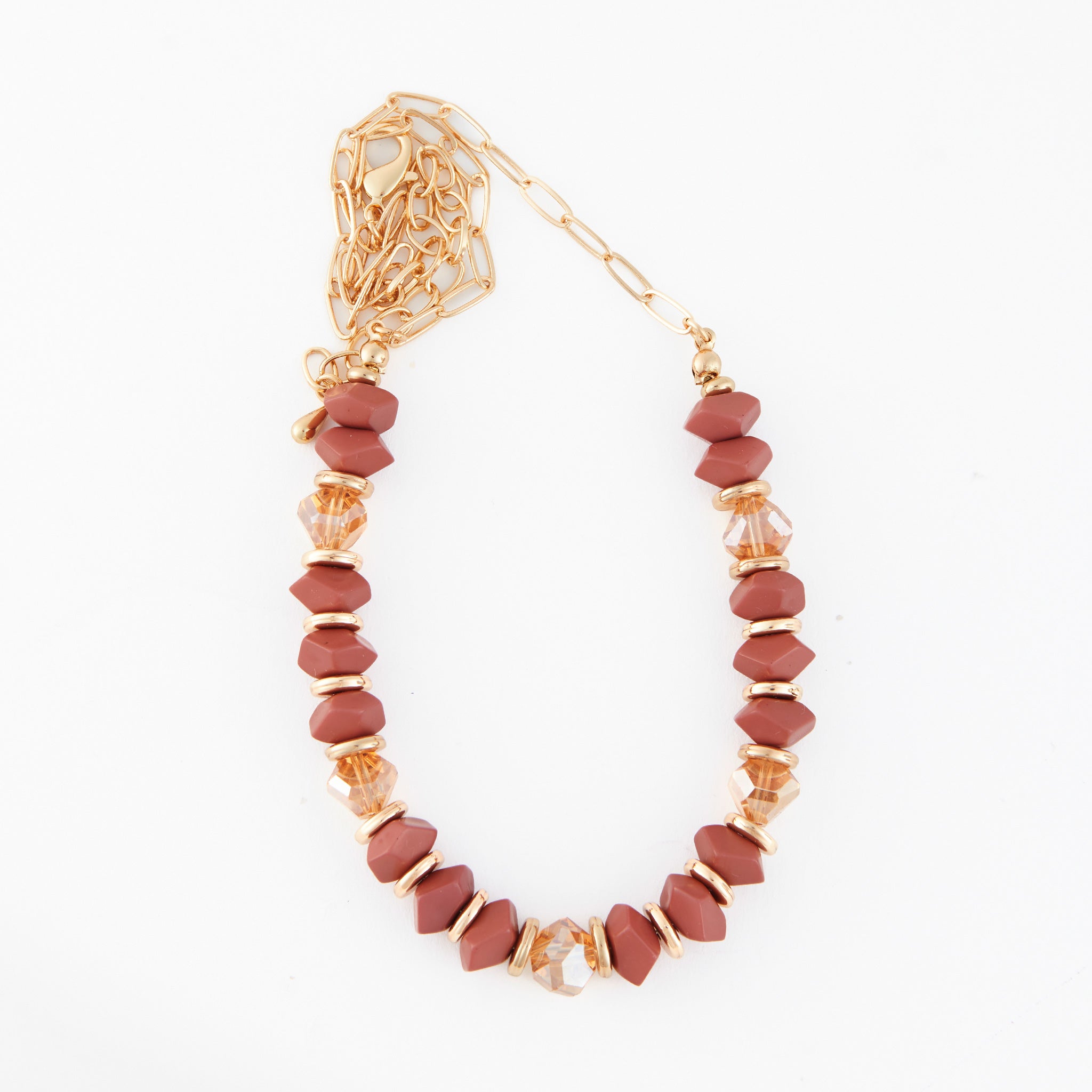 Irregular bead necklace - bead detail