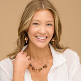 Layla multi charm necklace - charm detail