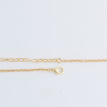 Lucie beaded long necklace - laid flat
