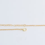 Lucie beaded long necklace - laid flat
