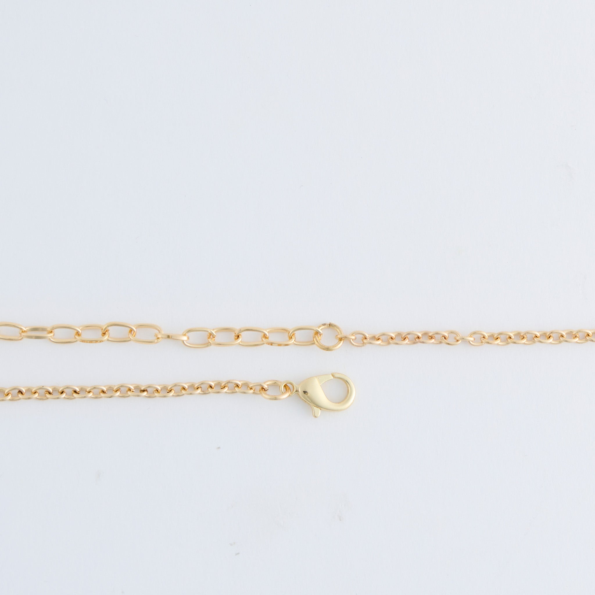 Lucie beaded long necklace - laid flat