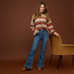 Vera open knit sweater - side view