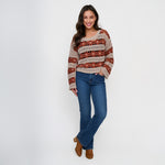 Vera open knit sweater - back view