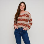 Vera open knit sweater - styled