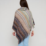 Tiya striped poncho - styled
