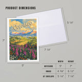 Colorado Oil Painting Greeting Card