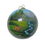 Bear & Wildlife Hand Painted Glass Ornament