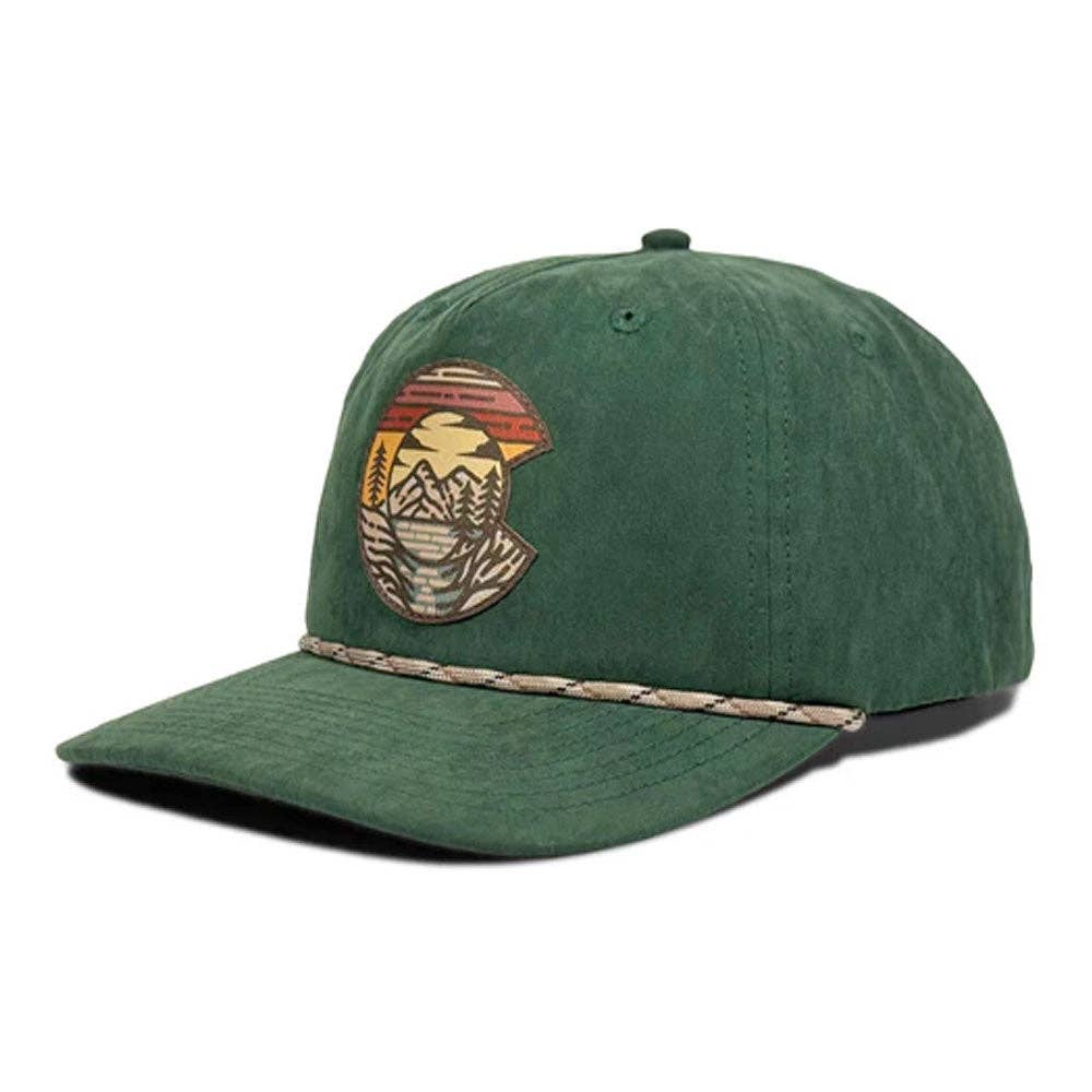 Mountain C Rope Hat in Forest Green