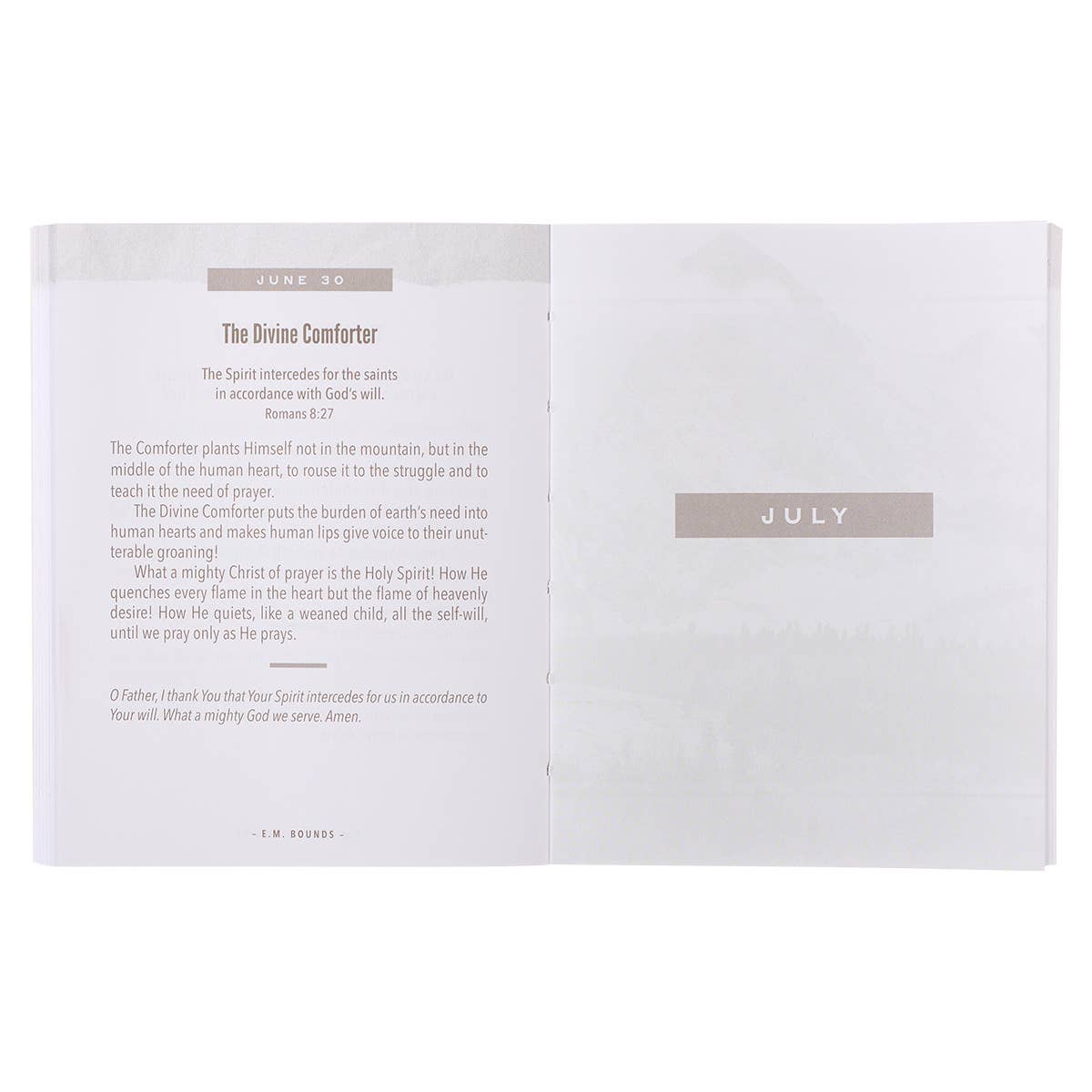 The Power of Prayer One-Minute Devotions, page detail