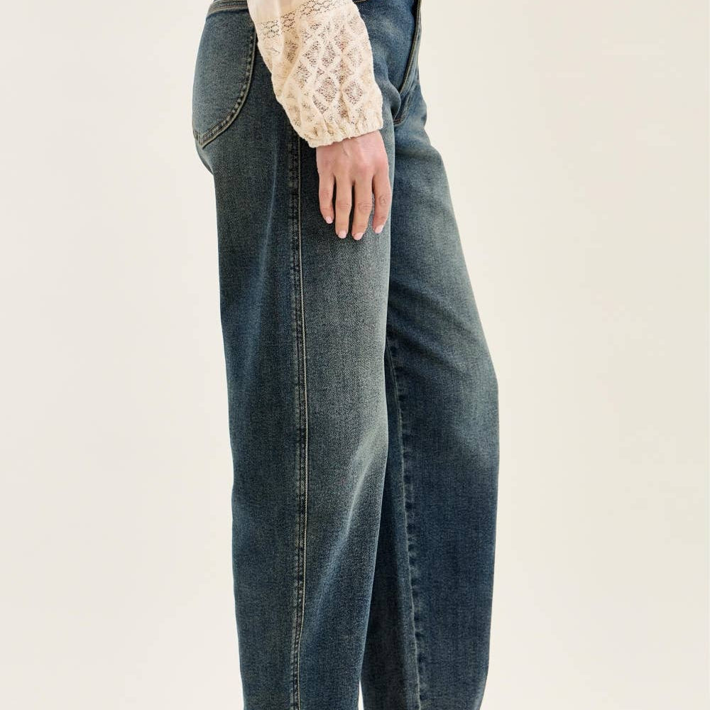 High Waist Marlow w/ Hollywood + Double Button