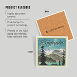 Colorado Lithograph Ceramic Coaster