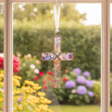 God Chose You Wife Gift: Stained Glass Cross 4511SG