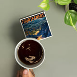 Colorado Fourteeners Ceramic Coaster