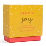 Verses for Joy Bible verse card set with display stand - front
