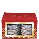 Holiday 2-Pack gift box with Blueberry Bourbon Pecan Jam and Cranberry Relish