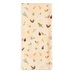 Chicken Meadows cotton kitchen towel, view 4 of 4