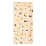 Chicken Meadows cotton kitchen towel, view 4 of 4