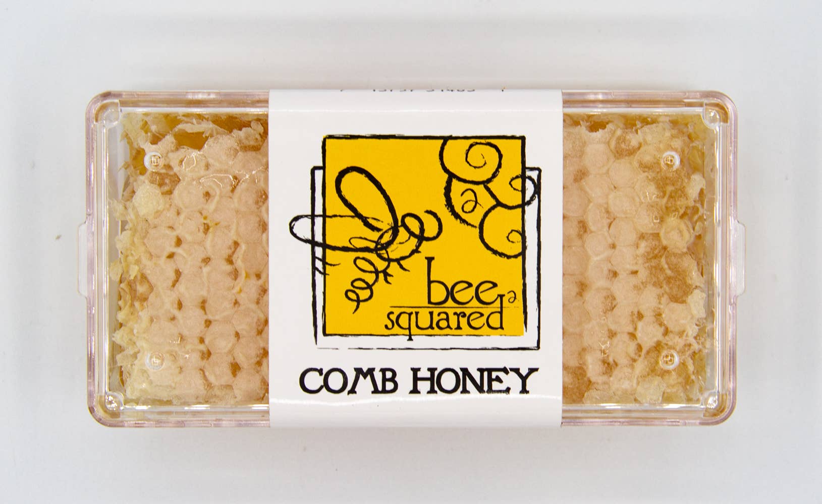 2 x 4 inch section of raw Colorado comb honey in the beeswax comb
